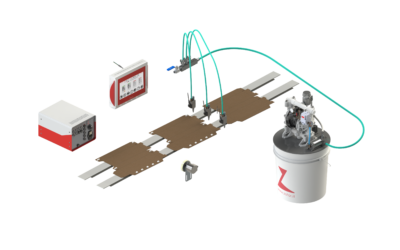 Sistemi per l’applicazione di collanti per l’industria cartotecnica e del converting